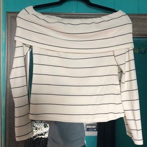 Off shoulder sweater